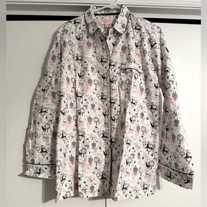 Victoria’s secret flannel top size women’s medium NWT